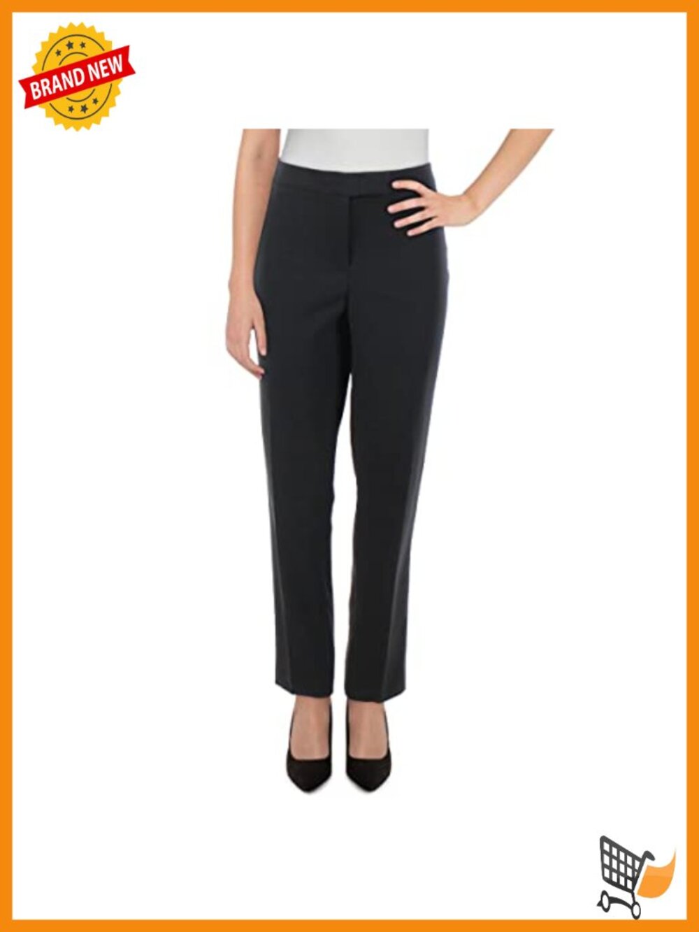Canvas Wide Leg Cropped Slim Pants Hook Bar Dry Clean